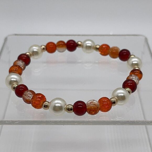 NWT Wool + Pepper Co. Fall 2021 Glass Bracelet - Picture 5 of 6